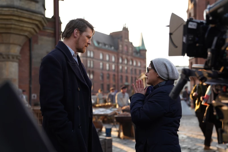 Dreharbeiten zu "The Story of my wife" in der Hamburger Speicherstadt